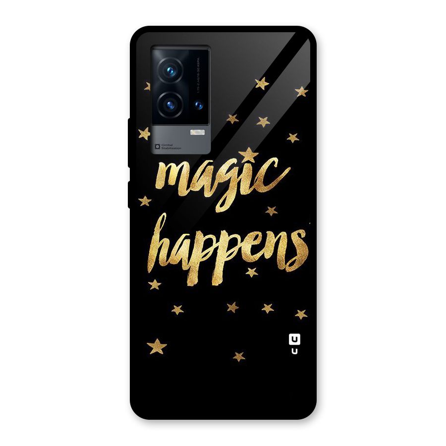 Magic Happens Glass Back Case for iQOO 9 5G