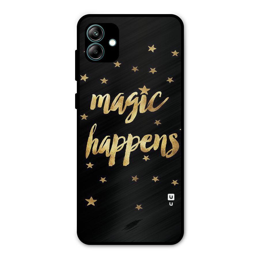 Magic Happens Metal Back Case for Galaxy A04