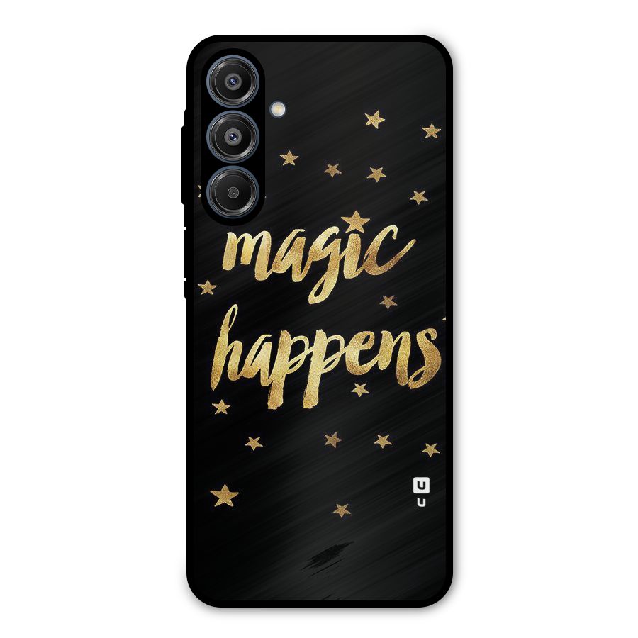 Magic Happens Metal Back Case for Galaxy A16 5G