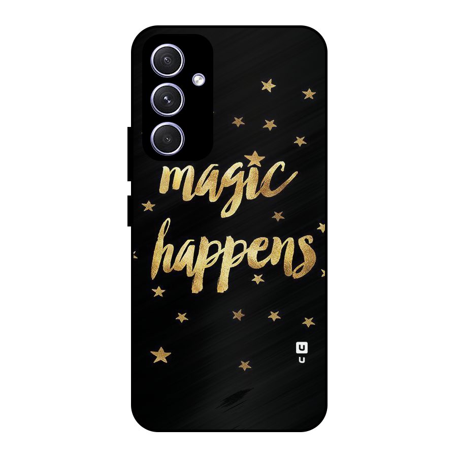 Magic Happens Metal Back Case for Galaxy A54