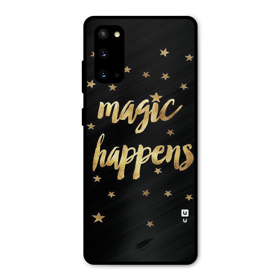 Magic Happens Metal Back Case for Galaxy S20