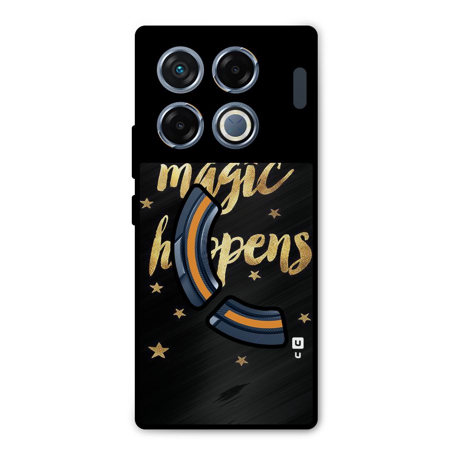 Magic Happens Metal Back Case for Infinix GT 20 Pro