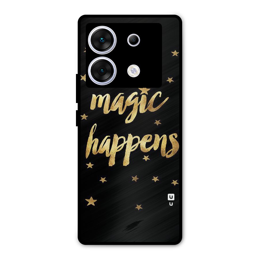 Magic Happens Metal Back Case for Infinix Zero 30 5G