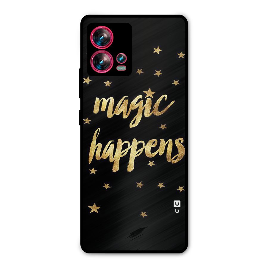 Magic Happens Metal Back Case for Motorola Edge 30 Fusion