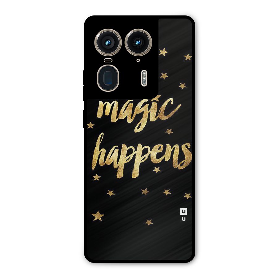 Magic Happens Metal Back Case for Motorola Edge 50 Ultra