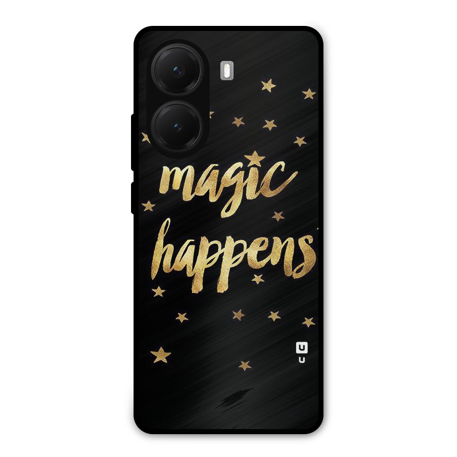 Magic Happens Metal Back Case for Poco X7 Pro
