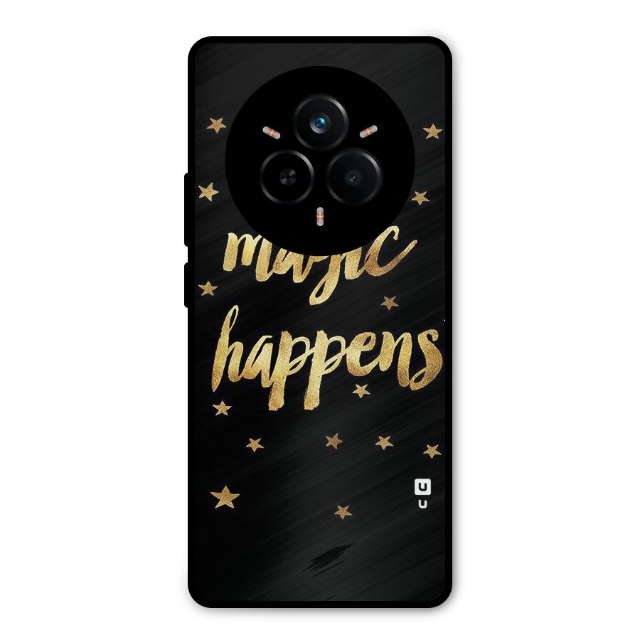 Magic Happens Metal Back Case for Realme 14 Pro