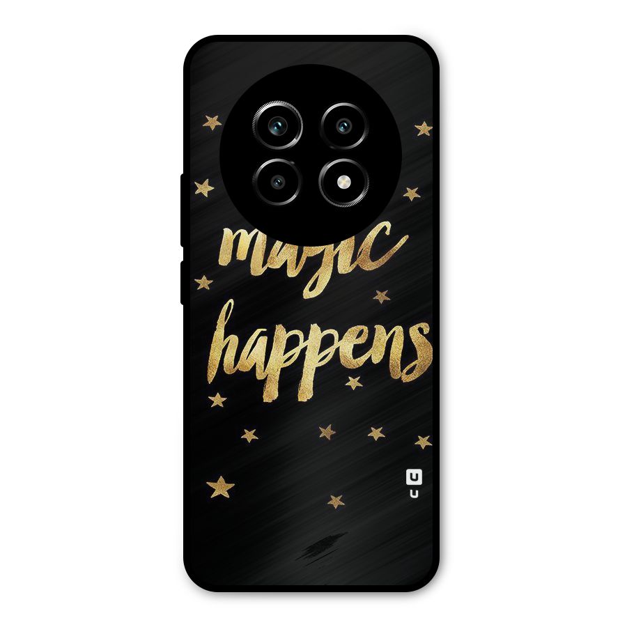 Magic Happens Metal Back Case for Realme 14 Pro Lite