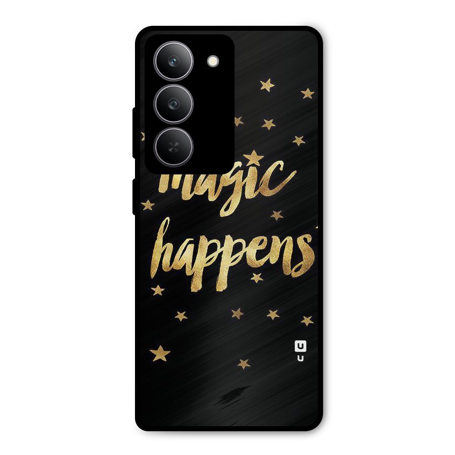 Magic Happens Metal Back Case for Realme 14x
