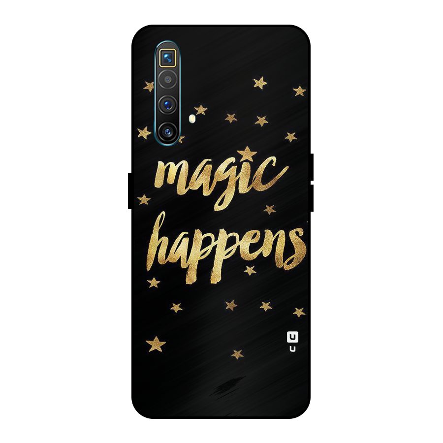Magic Happens Metal Back Case for Realme X3