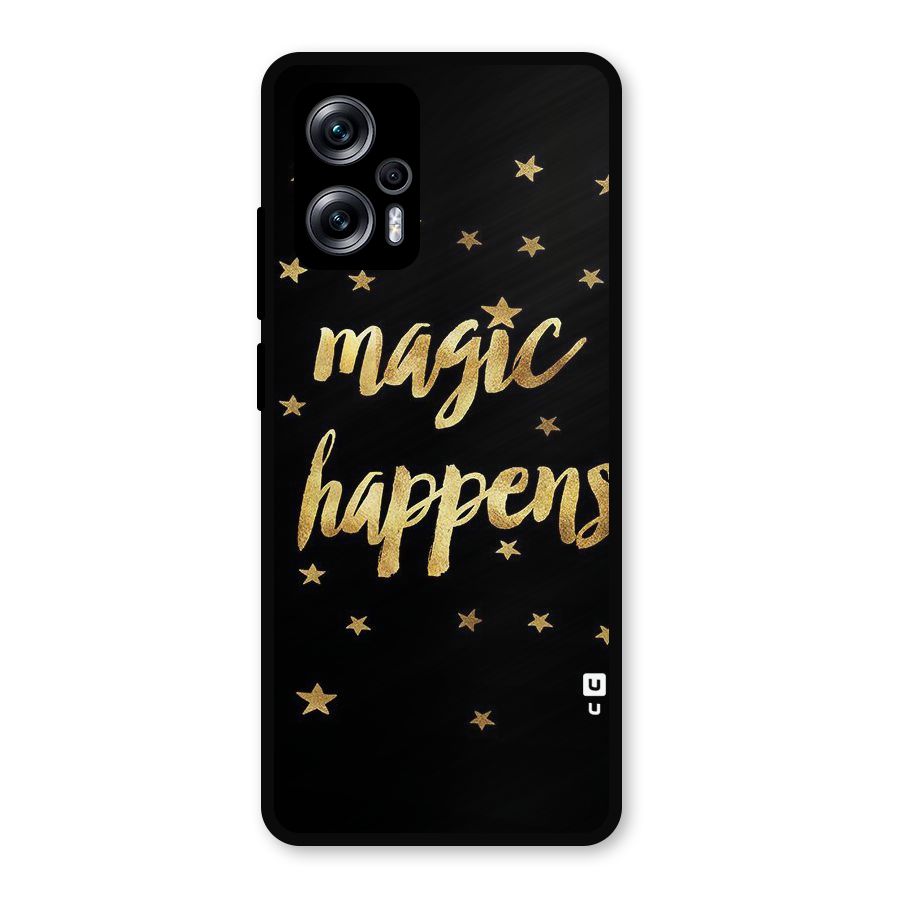 Magic Happens Metal Back Case for Redmi K50i