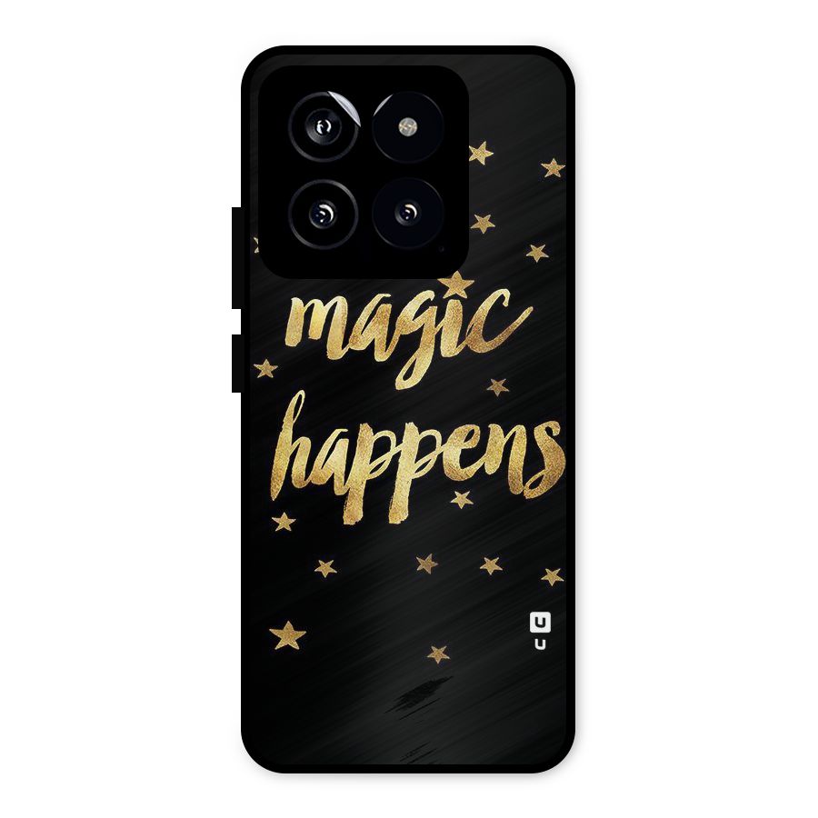 Magic Happens Metal Back Case for Xiaomi 14