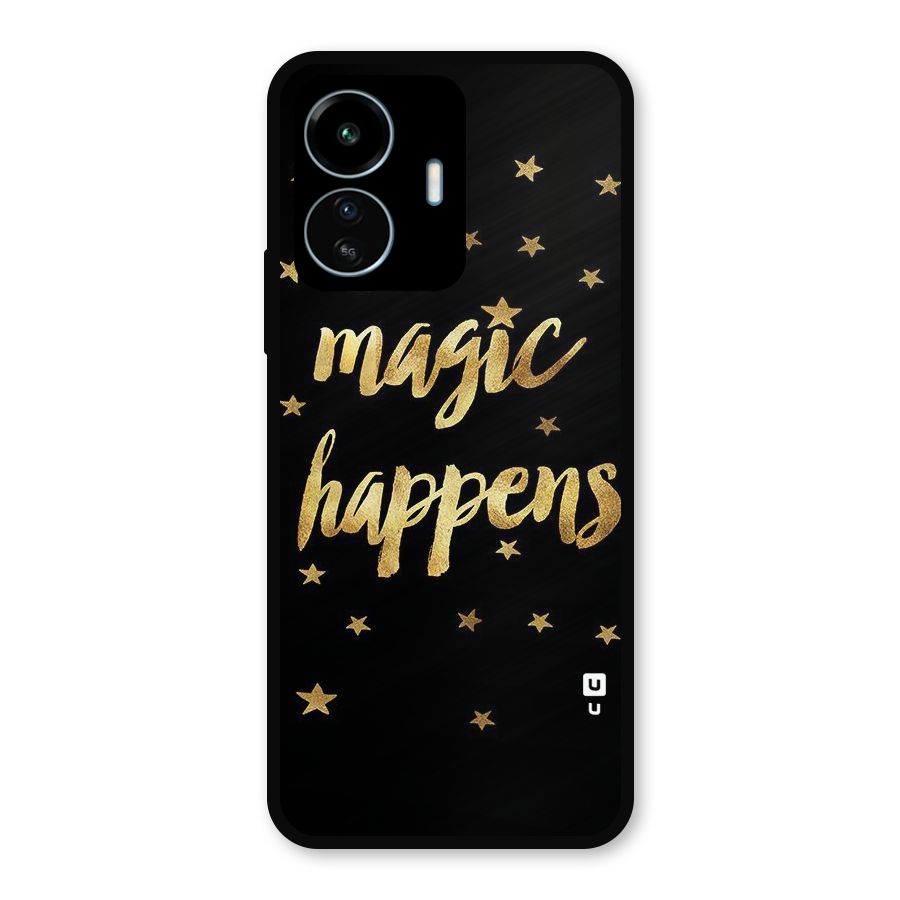 Magic Happens Metal Back Case for vivo iQOO Z6 Lite 5G