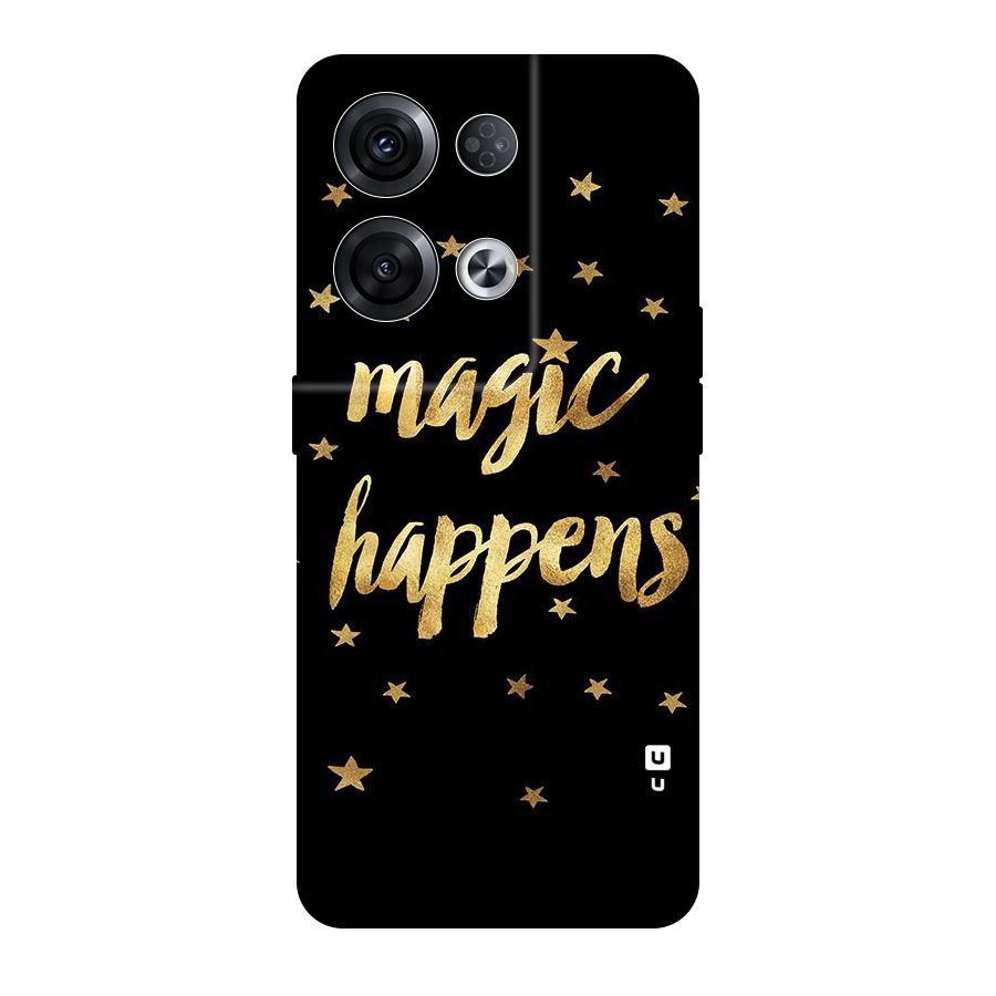 Magic Happens Original Polycarbonate Back Case for Oppo Reno8 Pro 5G