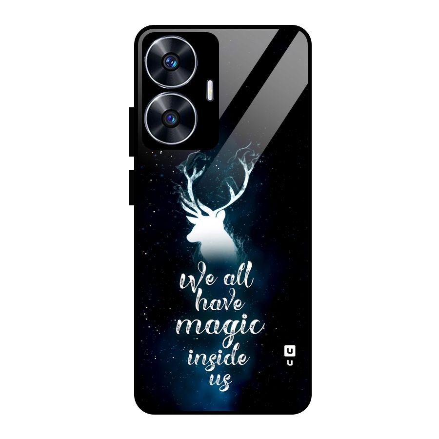 Magic Inside Glass Back Case for Realme Narzo N55