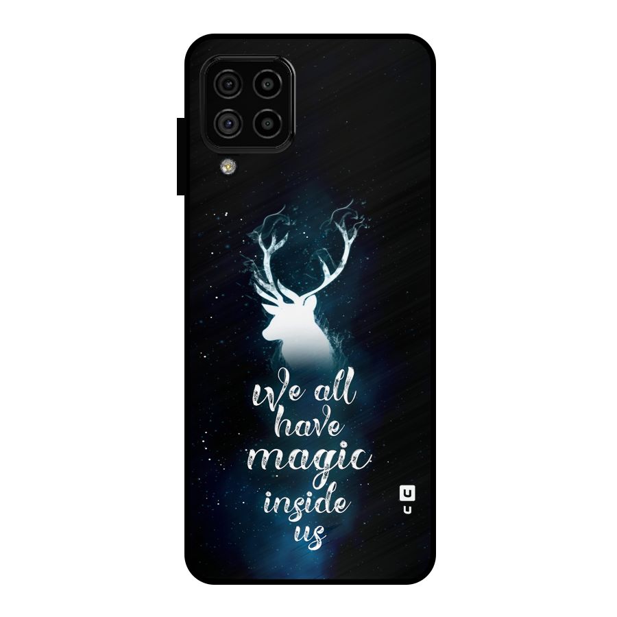 Magic Inside Metal Back Case for Galaxy A22 4G