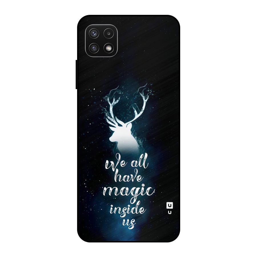 Magic Inside Metal Back Case for Galaxy A22 5G