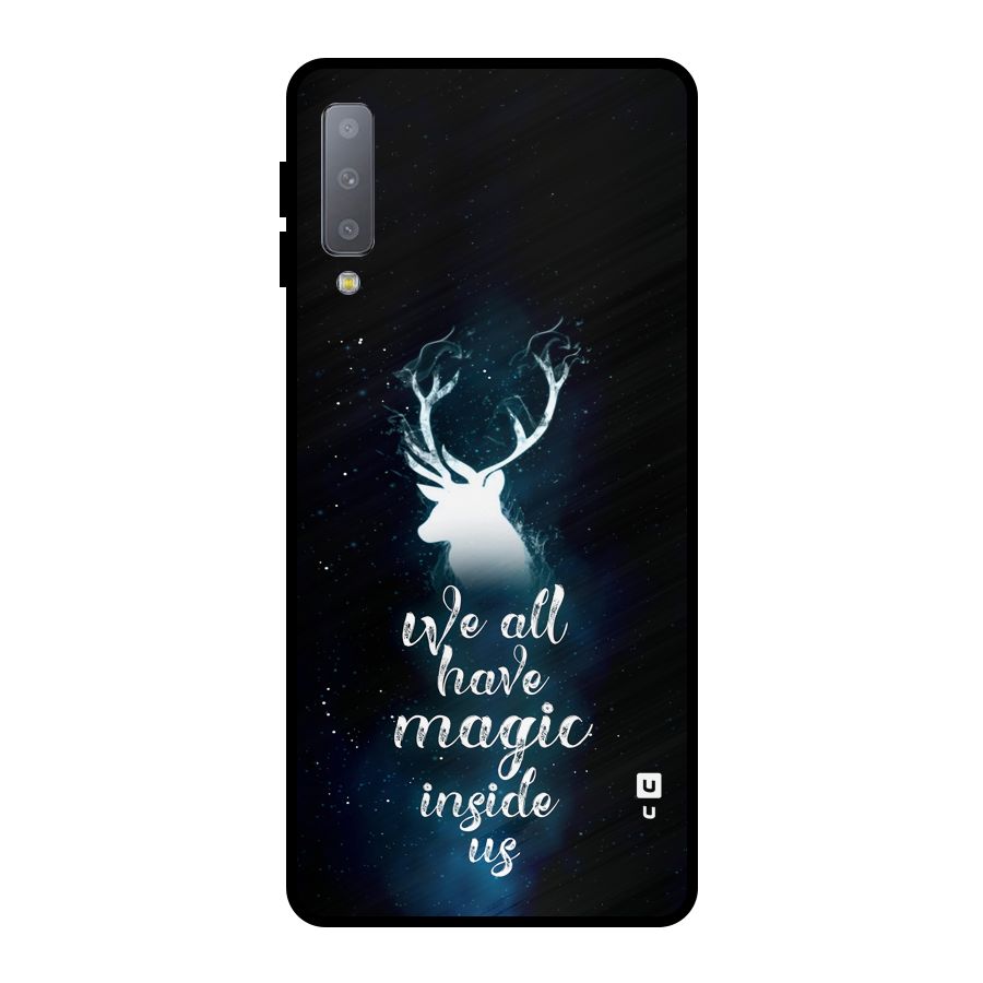 Magic Inside Metal Back Case for Galaxy A7 (2018)