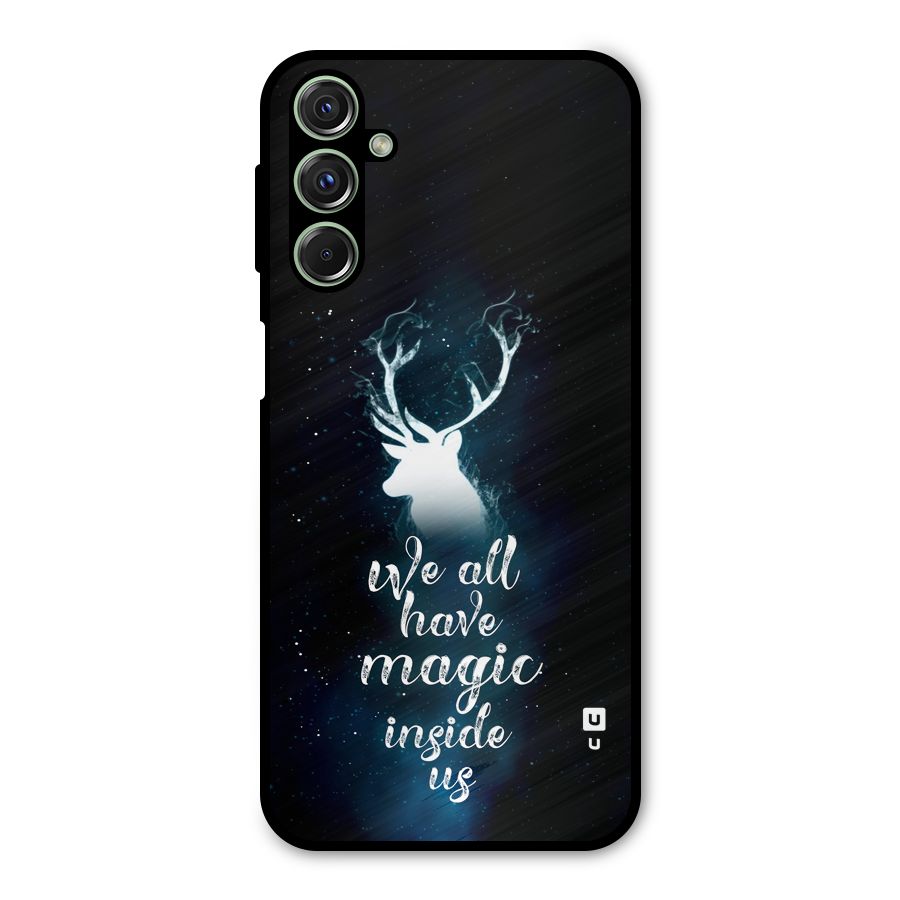 Magic Inside Metal Back Case for Galaxy F34