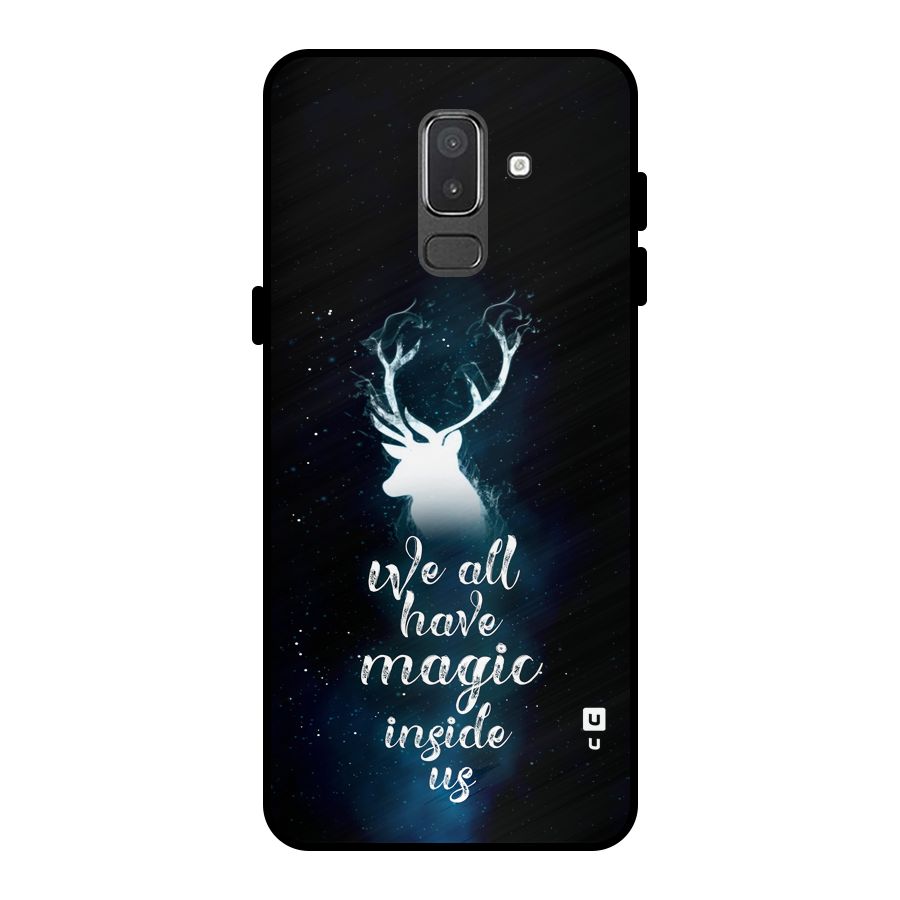 Magic Inside Metal Back Case for Galaxy On8 (2018)