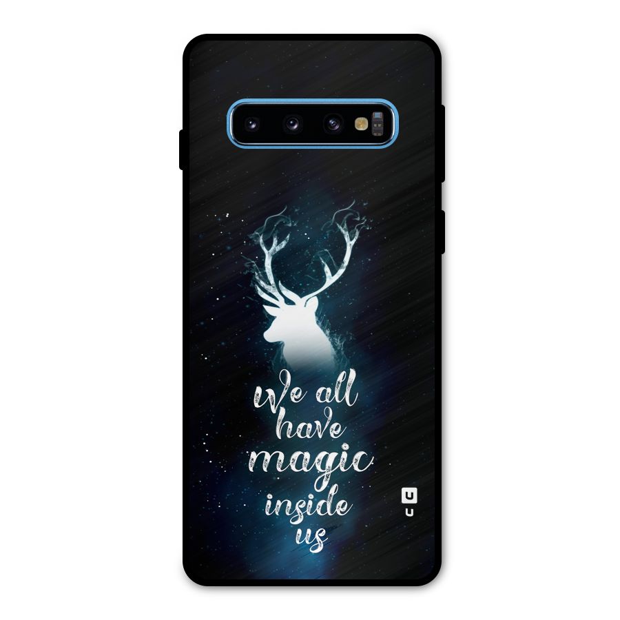 Magic Inside Metal Back Case for Galaxy S10