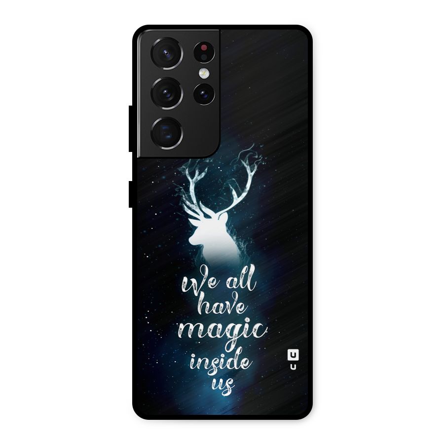 Magic Inside Metal Back Case for Galaxy S21 Ultra 5G