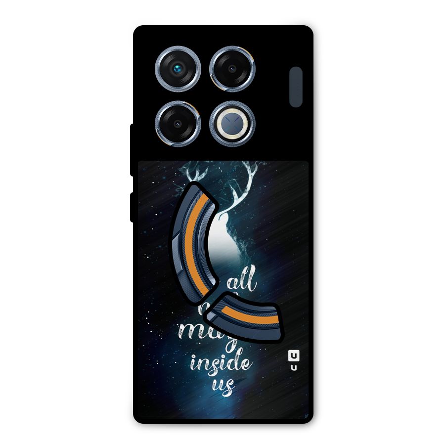 Magic Inside Metal Back Case for Infinix GT 20 Pro