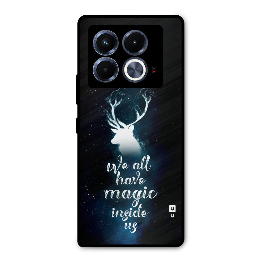 Magic Inside Metal Back Case for Infinix Note 40 5G
