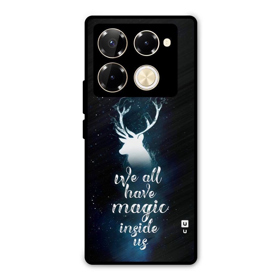 Magic Inside Metal Back Case for Infinix Note 40 Pro Plus