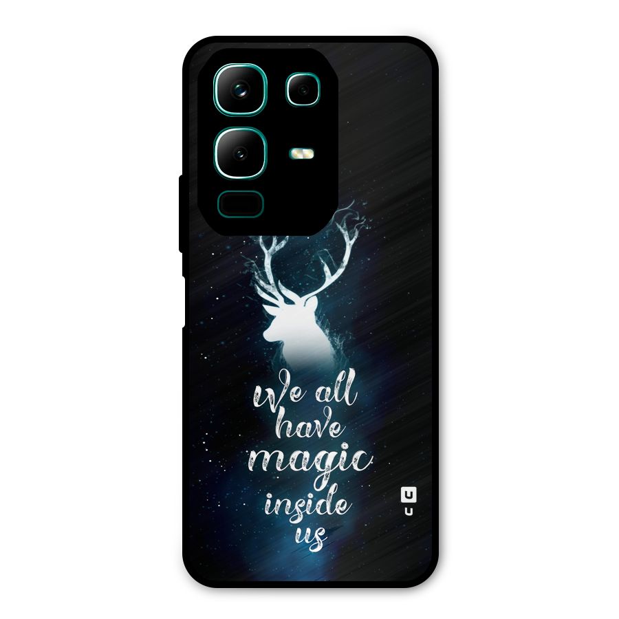 Magic Inside Metal Back Case for Infinix Note 50x