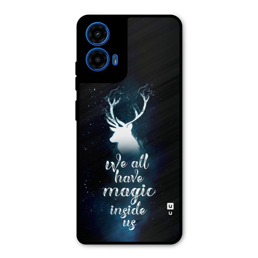 Magic Inside Metal Back Case for Moto G45