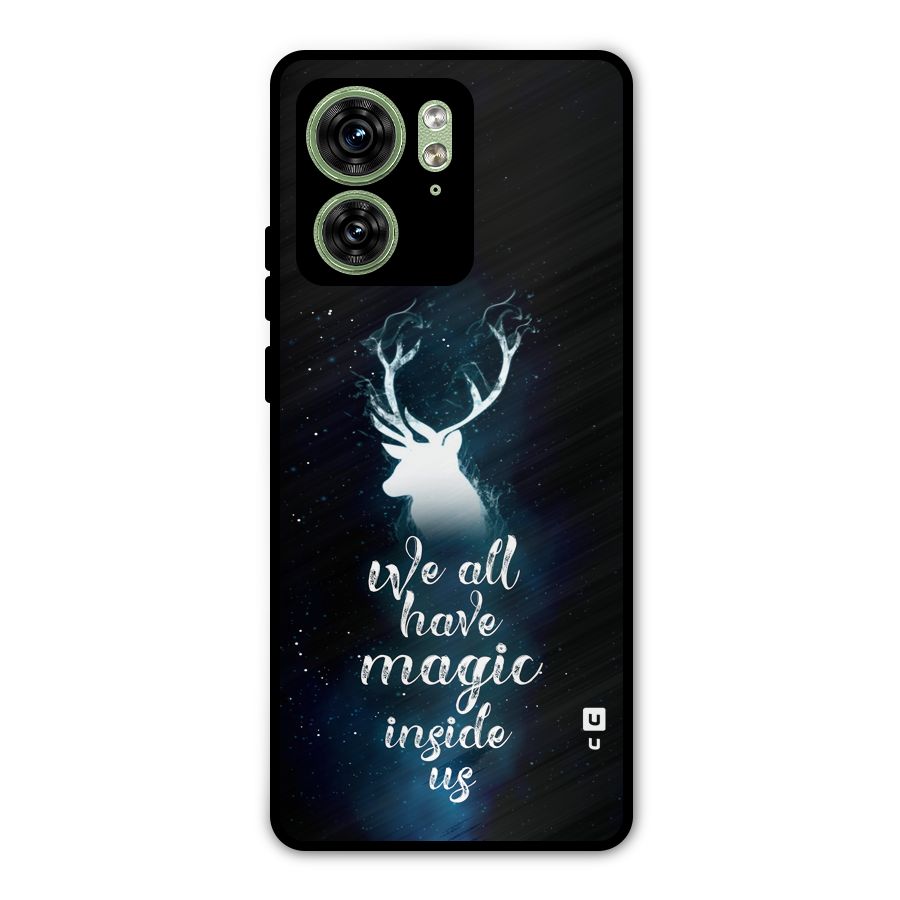 Magic Inside Metal Back Case for Motorola Edge 40 5G