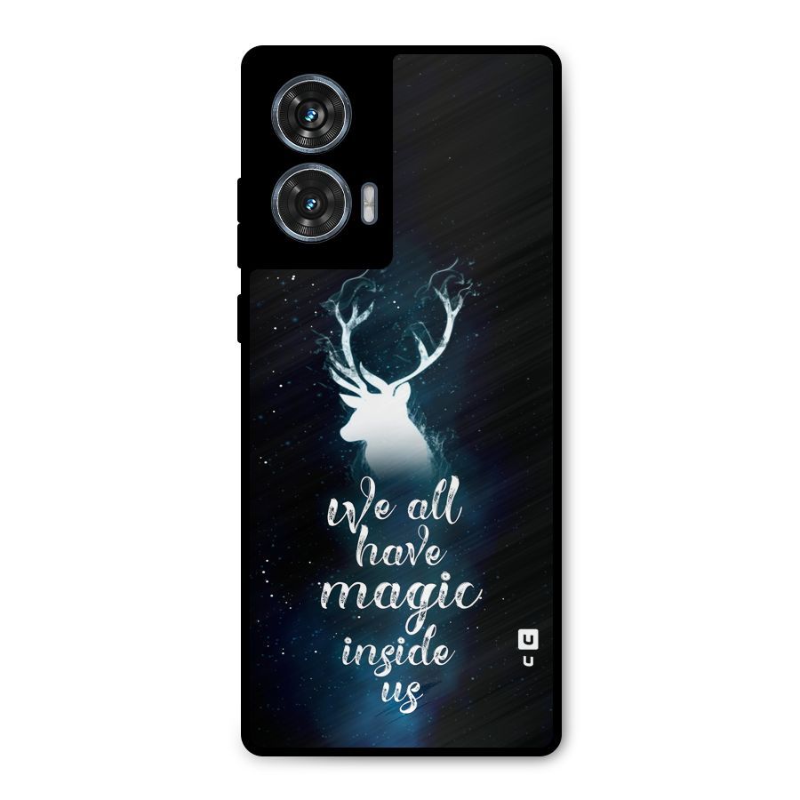 Magic Inside Metal Back Case for Motorola Edge 50 Fusion