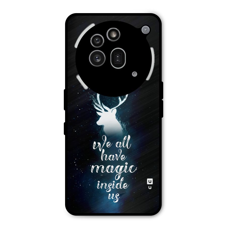 Magic Inside Metal Back Case for Nothing Phone 3a Pro
