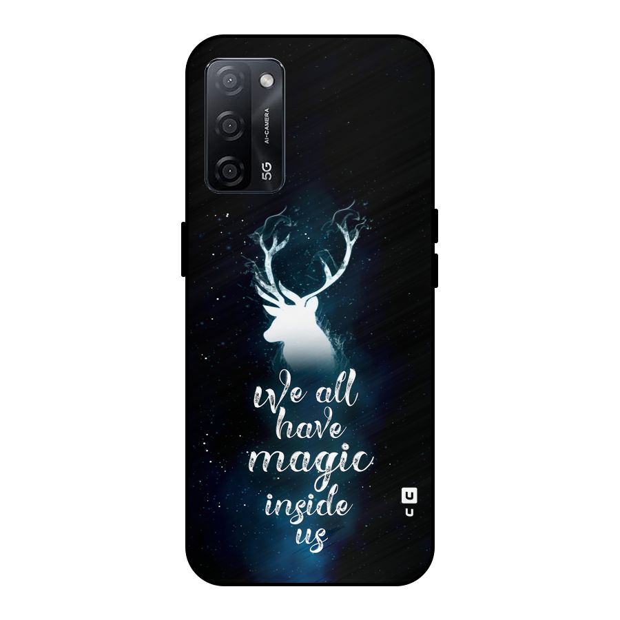 Magic Inside Metal Back Case for Oppo A53s 5G
