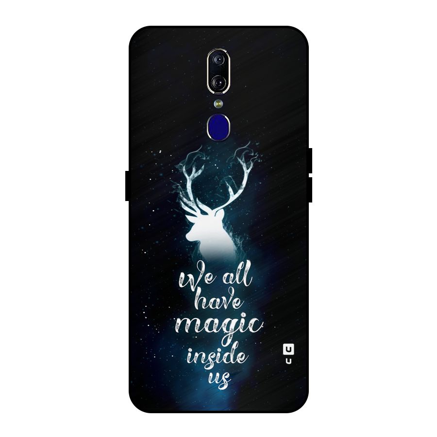 Magic Inside Metal Back Case for Oppo F11