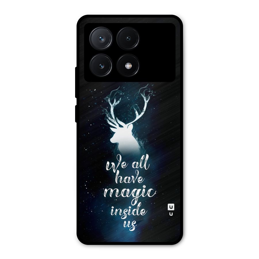 Magic Inside Metal Back Case for Poco X6 Pro