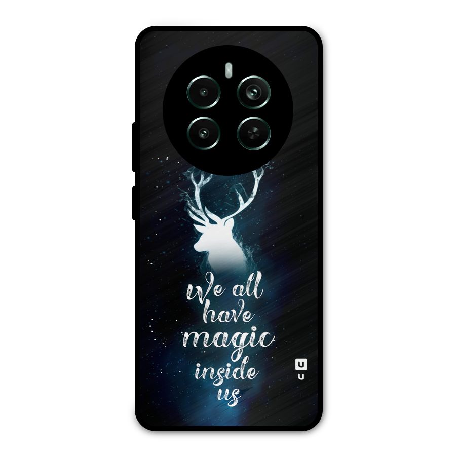 Magic Inside Metal Back Case for Realme 12 Pro Plus