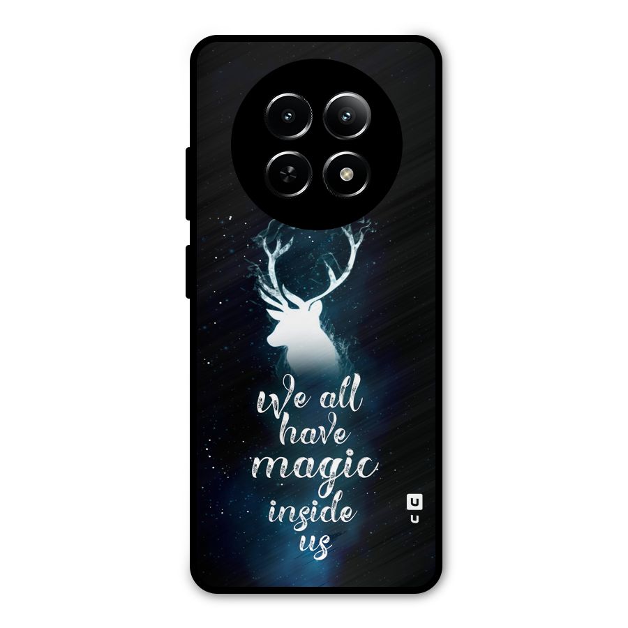 Magic Inside Metal Back Case for Realme 12x 5G