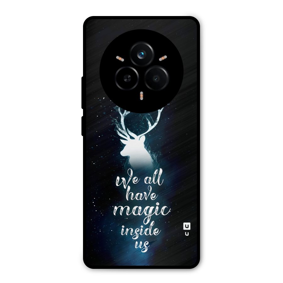 Magic Inside Metal Back Case for Realme 14 Pro Plus