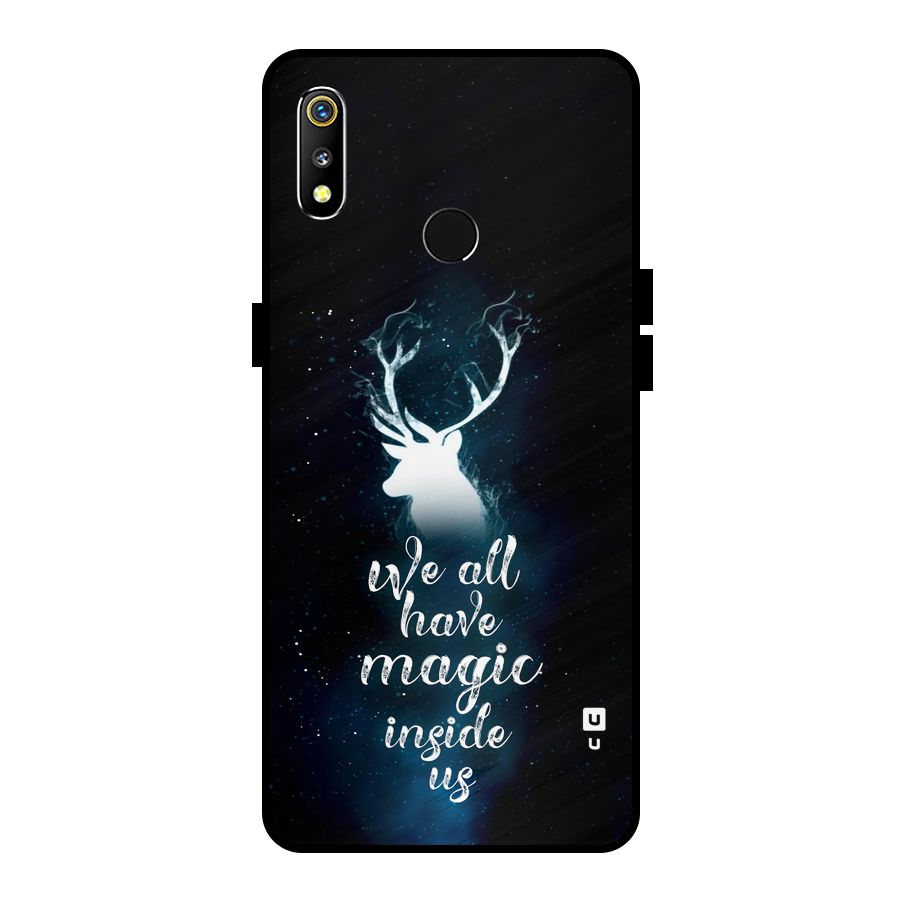 Magic Inside Metal Back Case for Realme 3