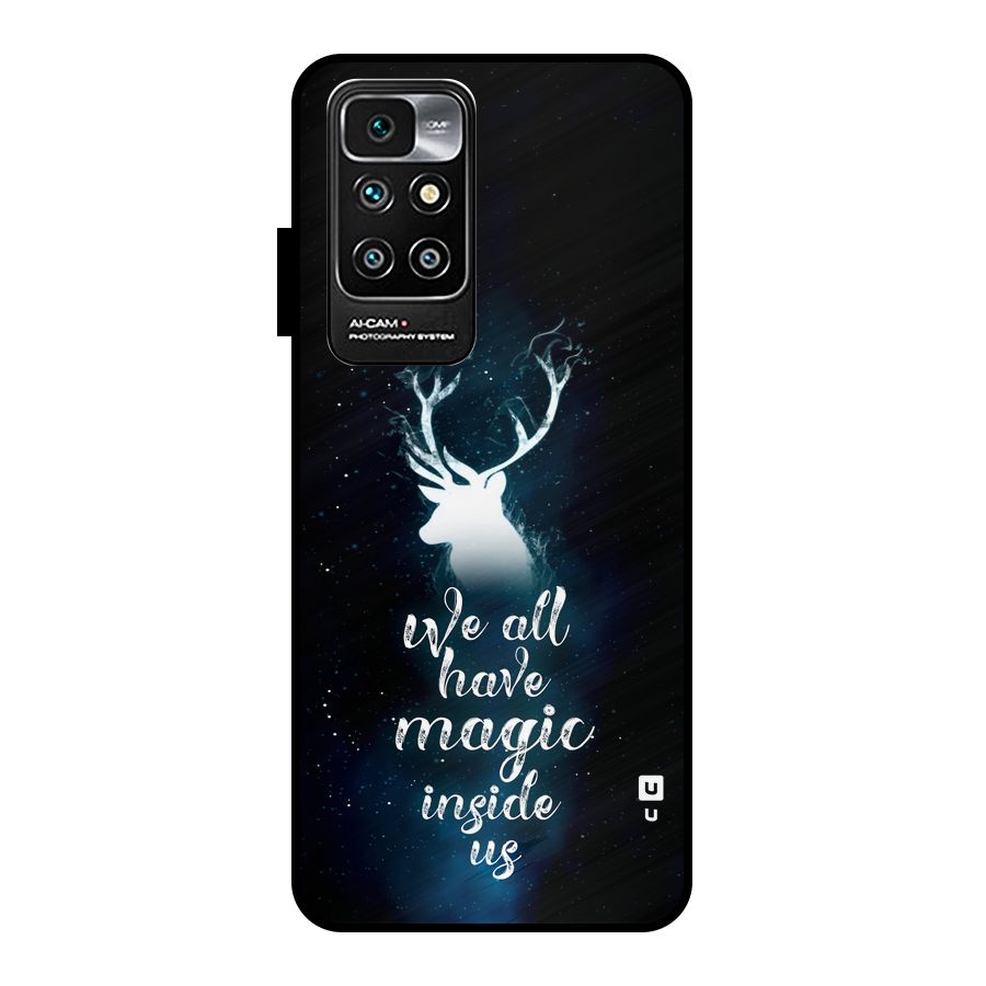 Magic Inside Metal Back Case for Redmi 10 Prime