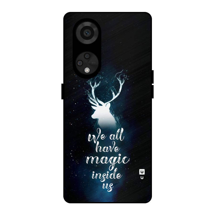 Magic Inside Metal Back Case for Reno8 T 5G