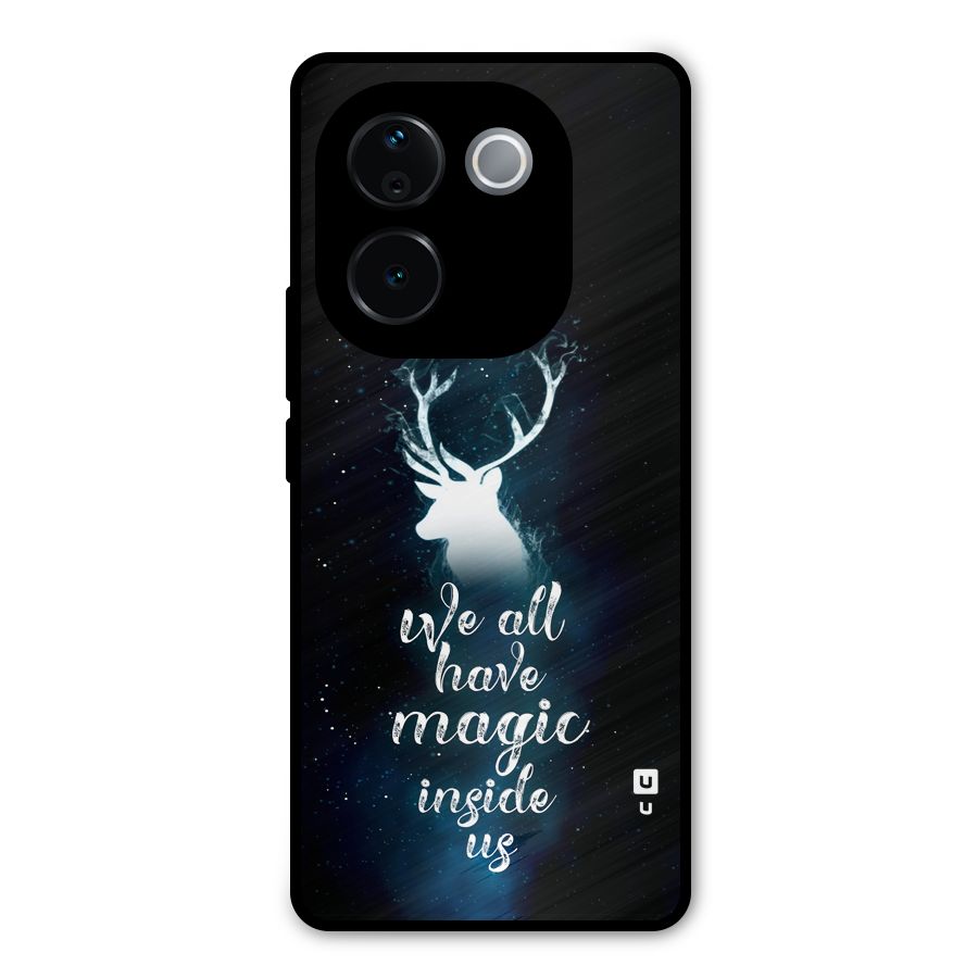 Magic Inside Metal Back Case for Vivo T3 Pro