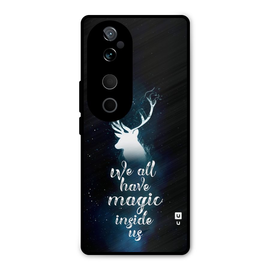 Magic Inside Metal Back Case for Vivo T3 Ultra