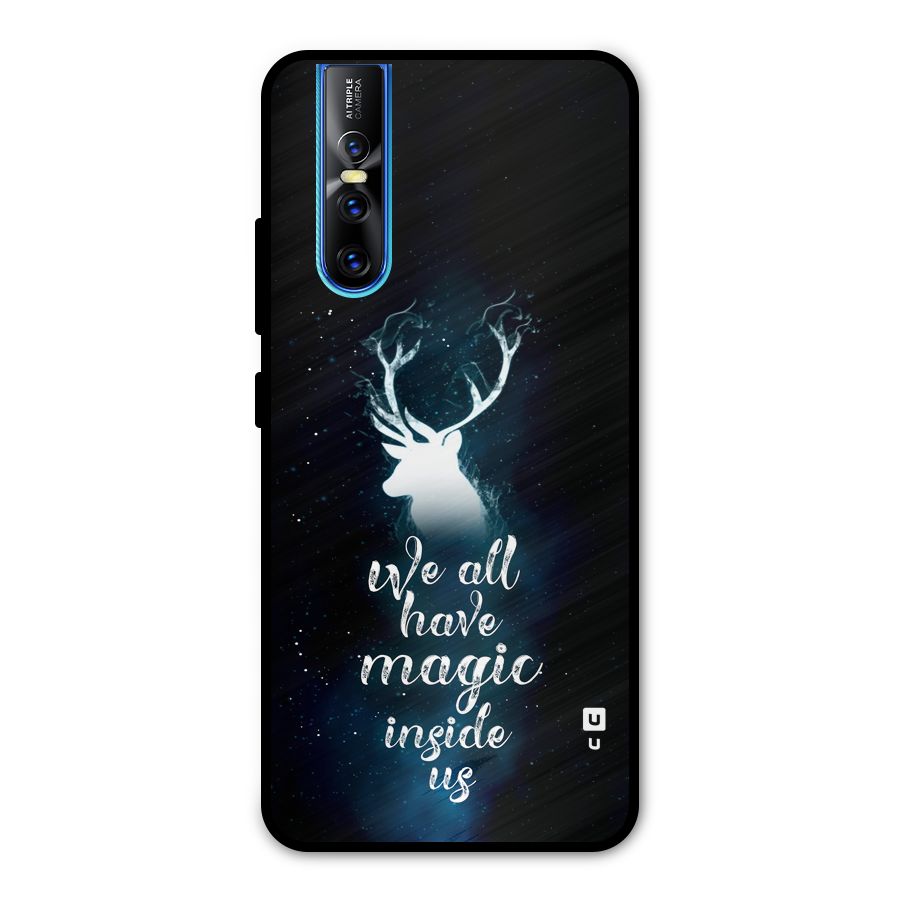 Magic Inside Metal Back Case for Vivo V15 Pro