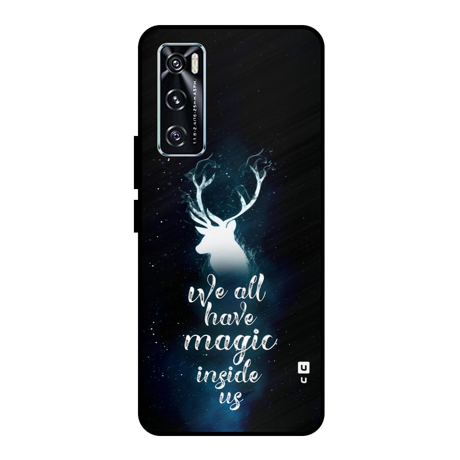 Magic Inside Metal Back Case for Vivo V20 SE