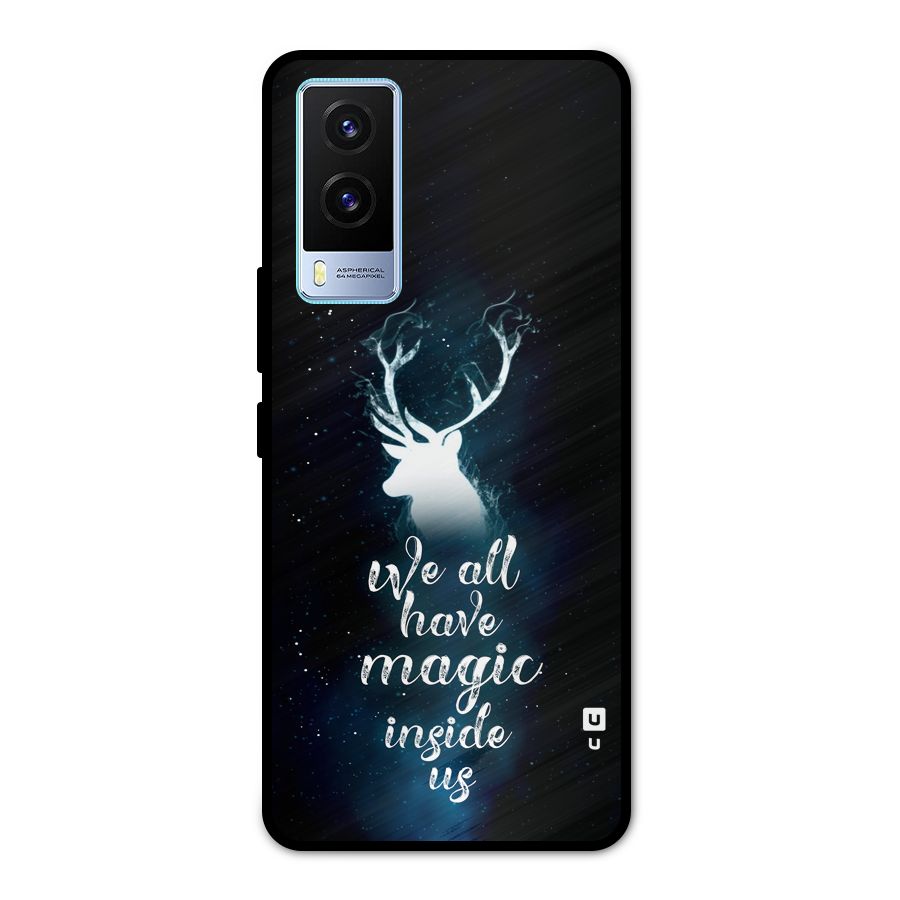 Magic Inside Metal Back Case for Vivo V21e 5G
