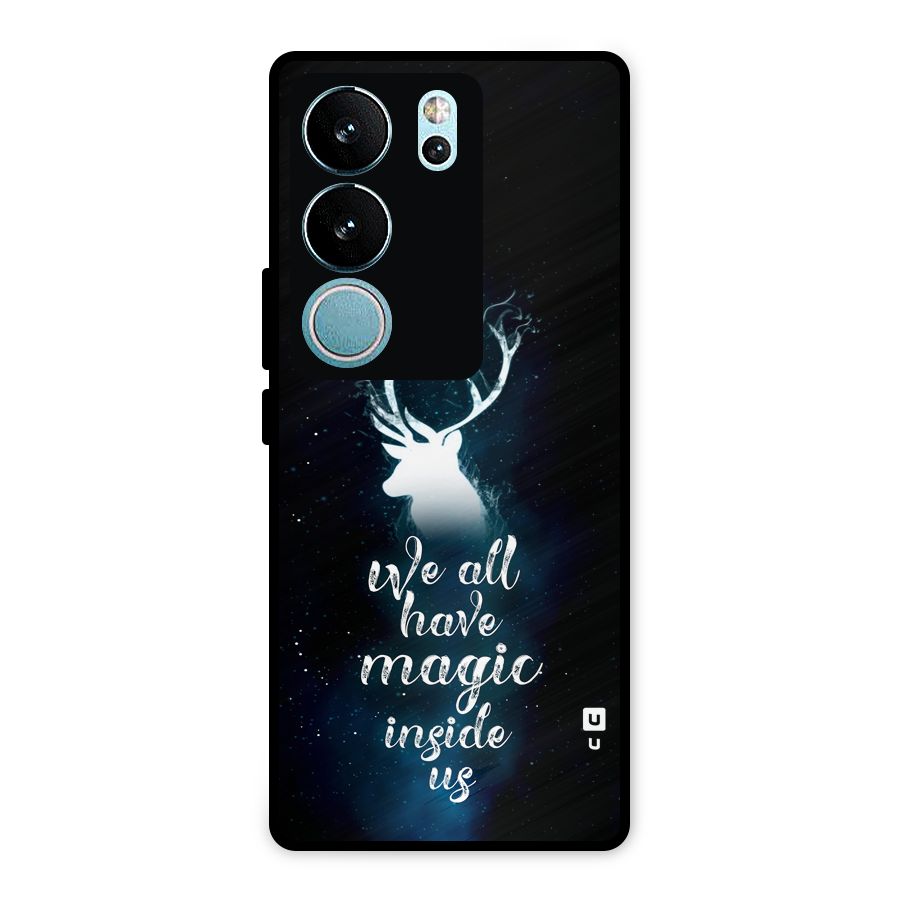 Magic Inside Metal Back Case for Vivo V29 Pro