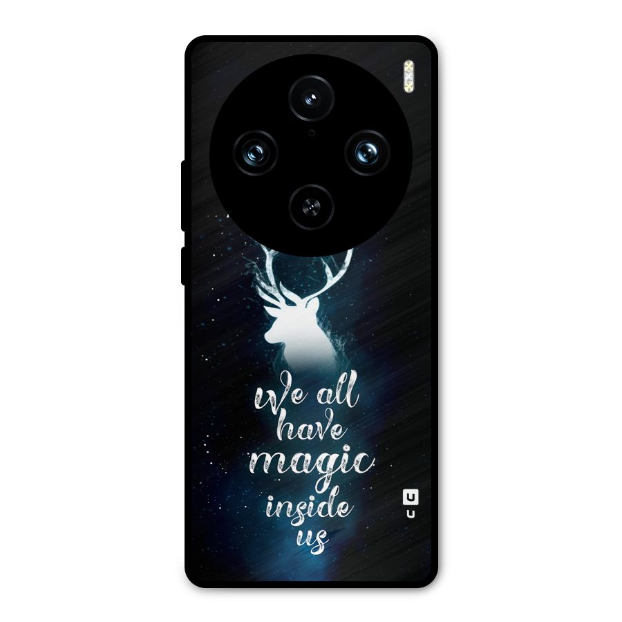 Magic Inside Metal Back Case for Vivo X100 Pro